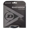 Dunlop Black Widow 17/1.25 Tennis String (Black) -Racquetguys DT19 624850 BLACK WIDOW 17G 12M SET FRONTSIDE
