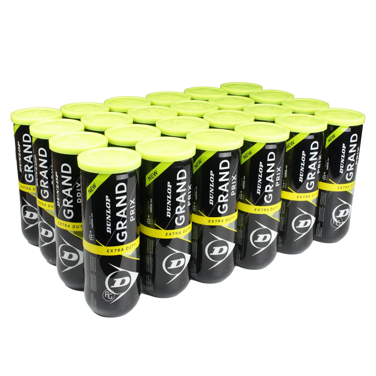 Dunlop Grand Prix Extra Duty Tennis Balls – 24 Can Case 3 Dunlop Grand Prix Extra Duty Tennis Balls – 24 Can Case