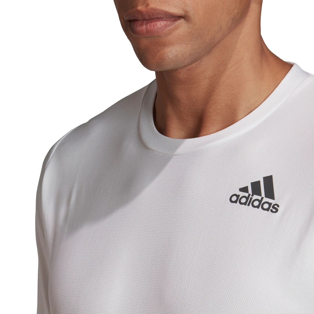 Adidas Men's Freelift AeroReady Top (White) 5 Adidas Men's Freelift AeroReady Top (White) - Image 3