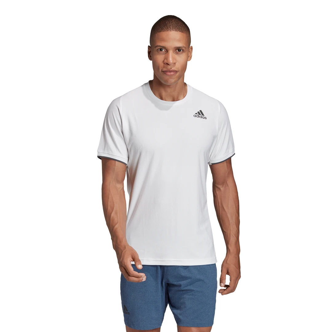 Adidas Men's Freelift AeroReady Top (White) 10 Adidas Men's Freelift AeroReady Top (White) - Image 8