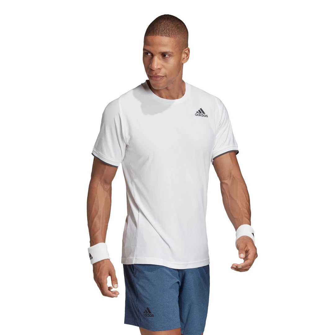 Adidas Men's Freelift AeroReady Top (White) 11 Adidas Men's Freelift AeroReady Top (White) - Image 9