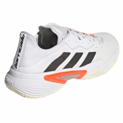 Adidas Barricade Tokyo Men's Tennis Shoe (White/Black/Solar Red) -Racquetguys FZ3935 FTW photo back lateral top white