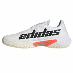 Adidas Barricade Tokyo Men's Tennis Shoe (White/Black/Solar Red) -Racquetguys FZ3935 FTW photo side medial center white