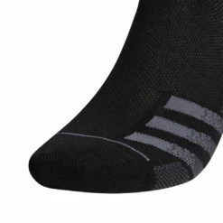 Adidas Men's Superlite Quarter Crew Socks (Black) -Racquetguys FZ7075 HDW photo detail 2 white