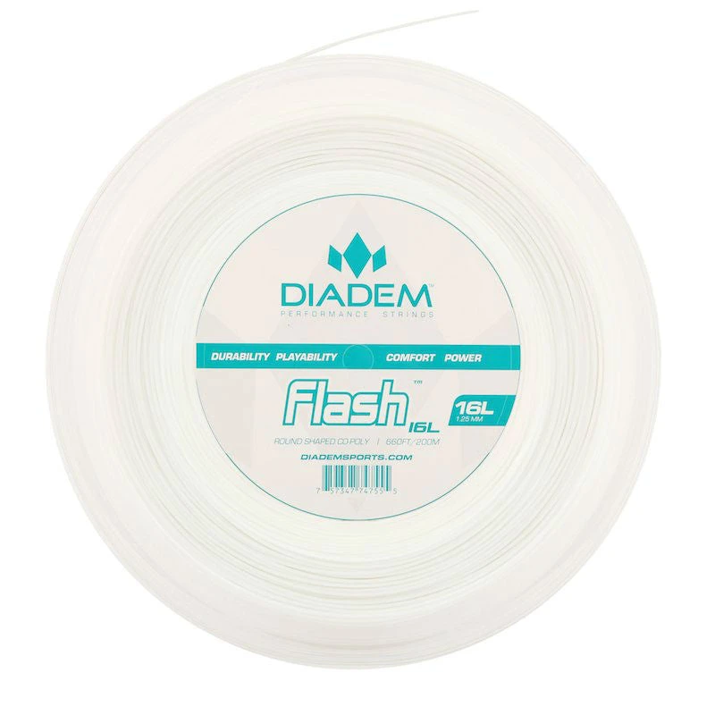 Diadem Flash 16L/1.25 Tennis String Reel (White) 3 Diadem Flash 16L/1.25 Tennis String Reel (White)