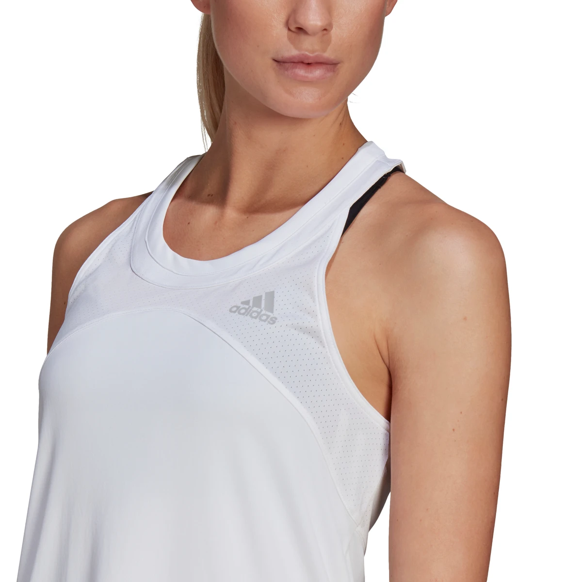 Adidas Women's Club Tank (White/Grey) 6 Adidas Women's Club Tank (White/Grey) - Image 5
