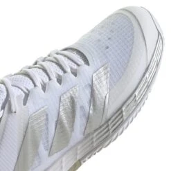 Adidas Adizero Ubersonic 4 Women's Tennis Shoe (White/Silver/Grey) -Racquetguys GW2513 10 FOOTWEAR Photography DetailView3 white