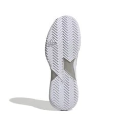 Adidas Adizero Ubersonic 4 Women's Tennis Shoe (White/Silver/Grey) -Racquetguys GW2513 4 FOOTWEAR Photography BottomView white