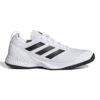 Adidas CourtFlash Men's Tennis Shoe (White/Black) 1 Adidas CourtFlash Men's Tennis Shoe (White/Black) -Racquetguys GW2518 1 FOOTWEAR Photography SideLateralCenterView white