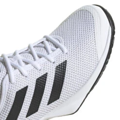 Adidas CourtFlash Men's Tennis Shoe (White/Black) -Racquetguys GW2518 8 FOOTWEAR Photography DetailView1 white