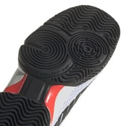 Adidas Barricade Junior Tennis Shoe (White/Black/Red) 17 Adidas Barricade Junior Tennis Shoe (White/Black/Red) -Racquetguys GW2996 9 FOOTWEAR Photography DetailView2 white