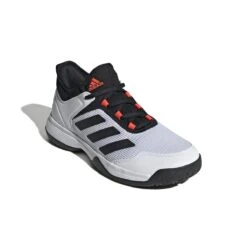 Adidas Ubersonic 4 Junior Tennis Shoe (White/Black/Red) -Racquetguys GW2997 6 FOOTWEAR Photography FrontLateralTopView white