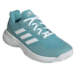 Adidas GameCourt 2 Women's Tennis Shoe (Mint Ton/Cloud White) -Racquetguys GW6262 6