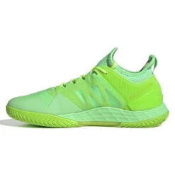 Adidas Adizero Ubersonic 4 Men's Tennis Shoe (Beam Green/Signal Green) -Racquetguys GW6793 5 FOOTWEAR Photography SideMedialCenterView white