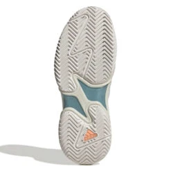 Adidas Barricade Parley Women's Tennis Shoe (White/Grey) -Racquetguys GX6417 4 FOOTWEAR Photography BottomView white
