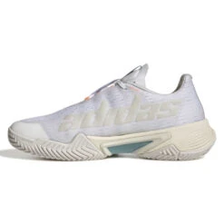 Adidas Barricade Parley Women's Tennis Shoe (White/Grey) -Racquetguys GX6417 5 FOOTWEAR Photography SideMedialCenterView white