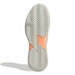 Adidas Adizero Ubersonic 4 Parley Men's Tennis Shoes (White/Beam Orange) -Racquetguys GX9623 4 FOOTWEAR Photography BottomView white