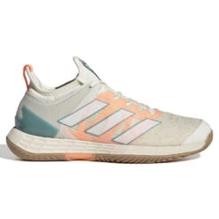 Adidas Adizero Ubersonic 4 Parley Women's Tennis Shoes (White/Beam Orange)
