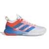 Adidas Adizero Ubersonic 4 Men's Tennis Shoe (White/Blue/Red) -Racquetguys GY3317 1 FOOTWEAR Photography SideLateralCenterView white