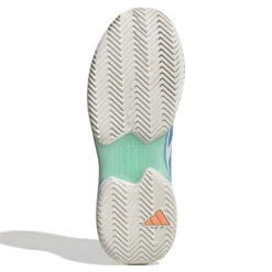 Adidas CourtJam Control Men's Tennis Shoe (Mint/Blue/White) -Racquetguys GY4002 4 FOOTWEAR Photography BottomView white
