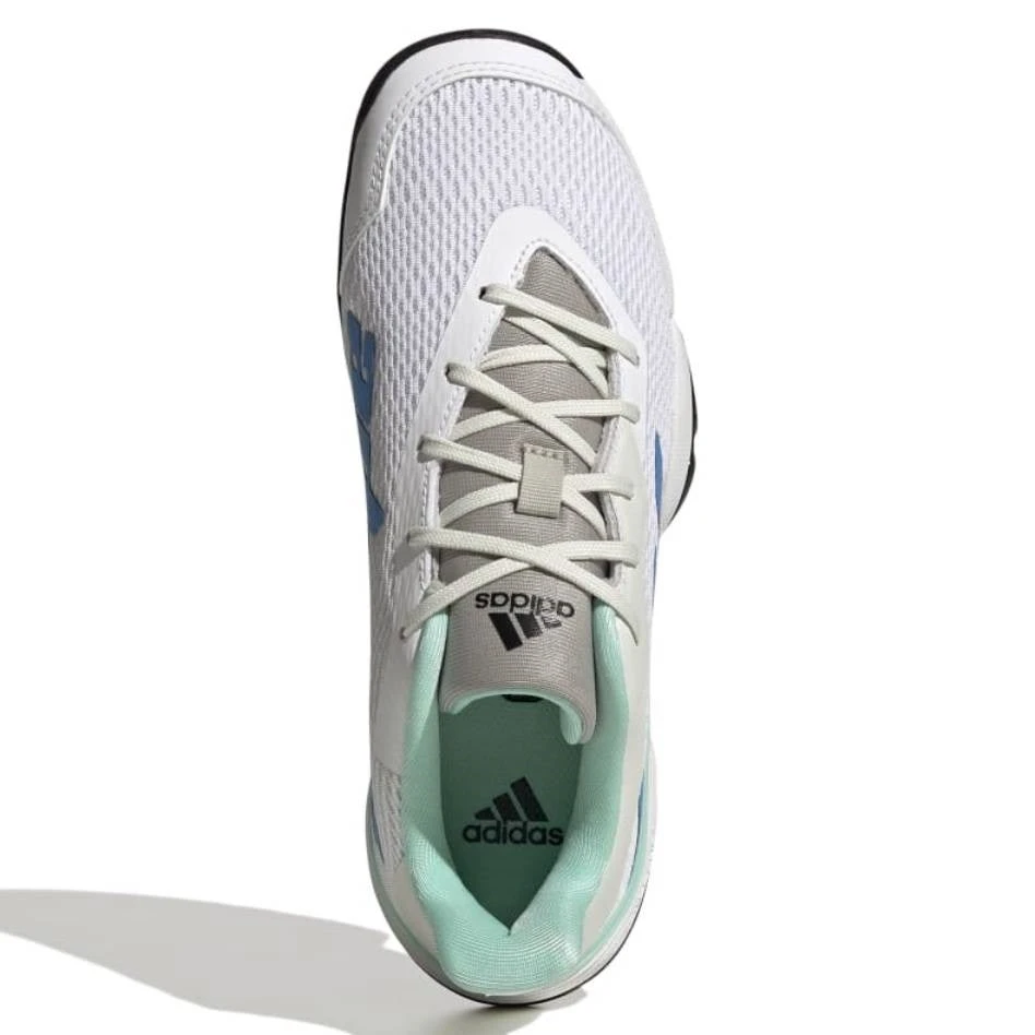 Adidas Barricade Junior Tennis Shoe (White/Blue) 4 Adidas Barricade Junior Tennis Shoe (White/Blue) - Image 2