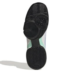 Adidas Barricade Junior Tennis Shoe (White/Blue) 11 Adidas Barricade Junior Tennis Shoe (White/Blue) -Racquetguys GY4017 3 FOOTWEAR Photography BottomView white