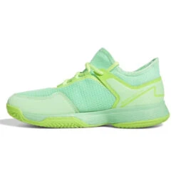 Adidas Ubersonic 4 Junior Tennis Shoe (Beam Green/Signal Green) -Racquetguys GY4019 5 FOOTWEAR Photography SideMedialCenterView white