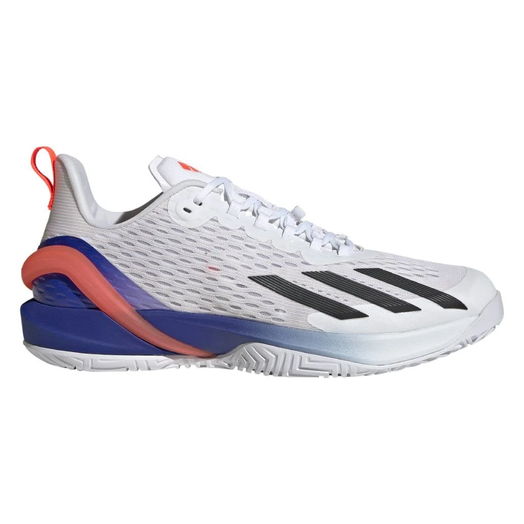Adidas Adizero Cybersonic Men's Tennis Shoe (White/Black) 3 Adidas Adizero Cybersonic Men's Tennis Shoe (White/Black)