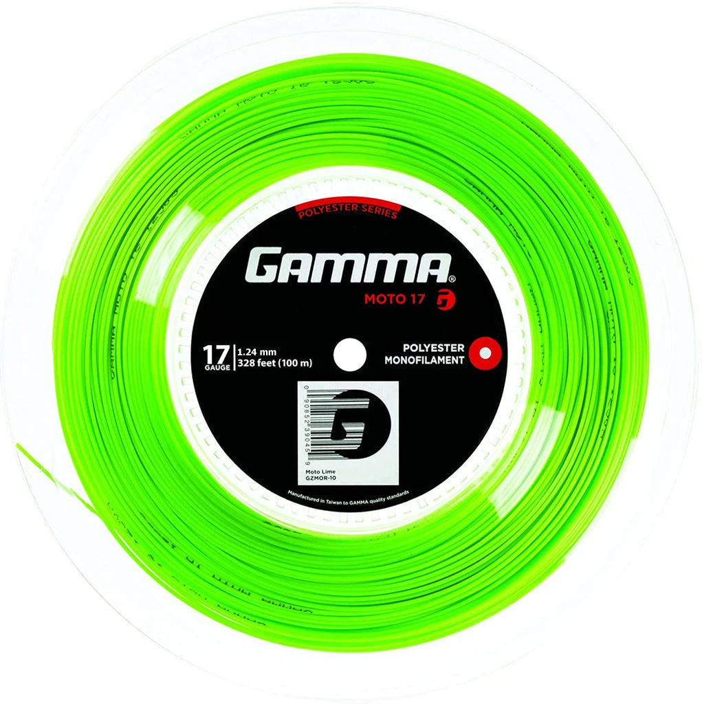 Gamma AMP Moto 17/1.24 Tennis String Mini Reel (Lime) 3 Gamma AMP Moto 17/1.24 Tennis String Mini Reel (Lime)