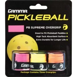 Gamma Pickleball Supreme Overgrip 3 Pack (Assorted)