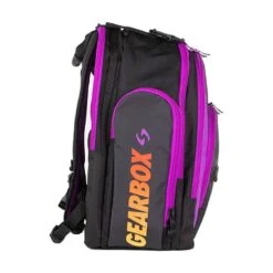 Gearbox Backpack - Court (Purple Accent With Red/Yellow Gradient) -Racquetguys GearboxCourtBackpack2