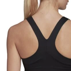 Adidas Women's Paris Heat.Rdy Tennis Y-Tank Dress (Black/Pullim) -Racquetguys HA7628 11 APPAREL OnModel DetailView3 white