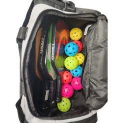 Head Novak Djokovic Duffel Bag (White/Black) -Racquetguys HEAD Djokovic Duffel PB 2