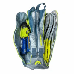 Head Tour Team Extreme Supercombi 9 Pack Racquet Bag (Yellow/Grey) -Racquetguys HEAD Extreme Supercombi Grey Yellow 6