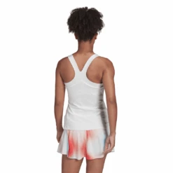 Adidas Women's Tennis Y-Tank Top (White) -Racquetguys HF0842 APP on model back white
