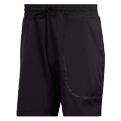 Adidas Men's US Series Two-In-One 7-inch Shorts (Black) -Racquetguys HH9474 2 APPAREL Photography FrontCenterView transparent