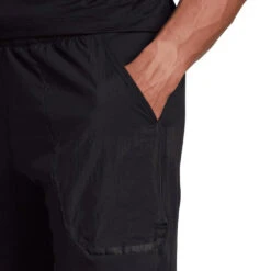 Adidas Men's US Series Two-In-One 7-inch Shorts (Black) -Racquetguys HH9474 9 APPAREL OnModel DetailView3 transparent