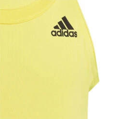 Adidas Girl's Club Tank Top (Beam Yellow) 10 Adidas Girl's Club Tank Top (Beam Yellow) -Racquetguys HN6304 5 APPAREL Photography DetailView2 transparent
