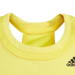Adidas Girl's Club Tank Top (Beam Yellow) 9 Adidas Girl's Club Tank Top (Beam Yellow) -Racquetguys HN6304 6 APPAREL Photography DetailView3 transparent