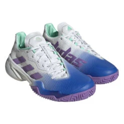 Adidas Barricade Women's Tennis Shoe (Blue/Purple) -Racquetguys HP7417 6 FOOTWEAR Photography FrontLateralTopView transparent