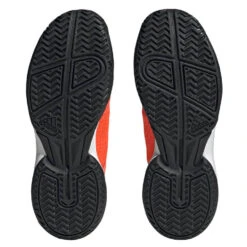 Adidas Ubersonic 4 Junior Tennis Shoe (Red) 14 Adidas Ubersonic 4 Junior Tennis Shoe (Red) -Racquetguys HP9698 4 FOOTWEAR Photography BottomView transparent