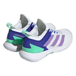 Adidas Adizero Ubersonic 4 Women's Tennis Shoe (White) -Racquetguys HQ8390 7 FOOTWEAR Photography BackLateralTopView transparent