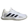 Adidas SoleMatch Control Men's Tennis Shoe (White/Black) 1 Adidas SoleMatch Control Men's Tennis Shoe (White/Black) -Racquetguys HQ8436 1 FOOTWEAR Photography SideLateralCenterView transparent