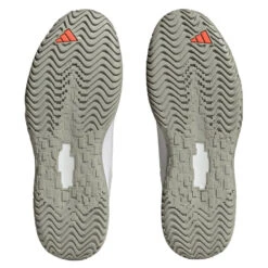 Adidas SoleMatch Control Men's Tennis Shoe (White/Black) -Racquetguys HQ8436 4 FOOTWEAR Photography BottomView transparent