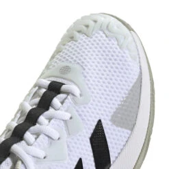 Adidas SoleMatch Control Men's Tennis Shoe (White/Black) -Racquetguys HQ8436 9 FOOTWEAR Photography DetailView2 transparent