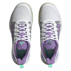 Adidas Defiant Speed Women's Tennis Shoe (White) 12 Adidas Defiant Speed Women's Tennis Shoe (White) -Racquetguys HQ8459 3 FOOTWEAR Photography TopPortraitView transparent