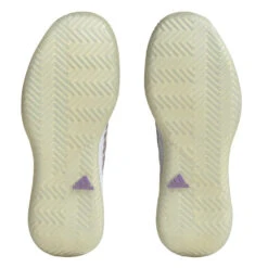 Adidas Defiant Speed Women's Tennis Shoe (White) 13 Adidas Defiant Speed Women's Tennis Shoe (White) -Racquetguys HQ8459 4 FOOTWEAR Photography BottomView transparent