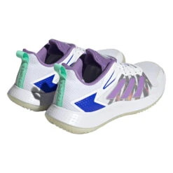 Adidas Defiant Speed Women's Tennis Shoe (White) 11 Adidas Defiant Speed Women's Tennis Shoe (White) -Racquetguys HQ8459 7 FOOTWEAR Photography BackLateralTopView transparent