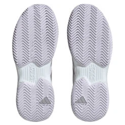 Adidas CourtJam Control Women's Tennis Shoe (White) -Racquetguys HQ8473 4 FOOTWEAR Photography BottomView transparent
