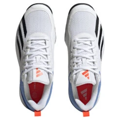 Adidas Courtflash Speed Men's Tennis Shoe (White/Black) -Racquetguys HQ8481 3 FOOTWEAR Photography TopPortraitView transparent